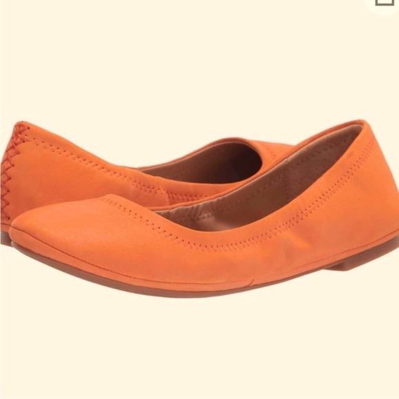 Lucky Brand Shoes - Lucky Brand Orange Leather flats New with out box Sz 8